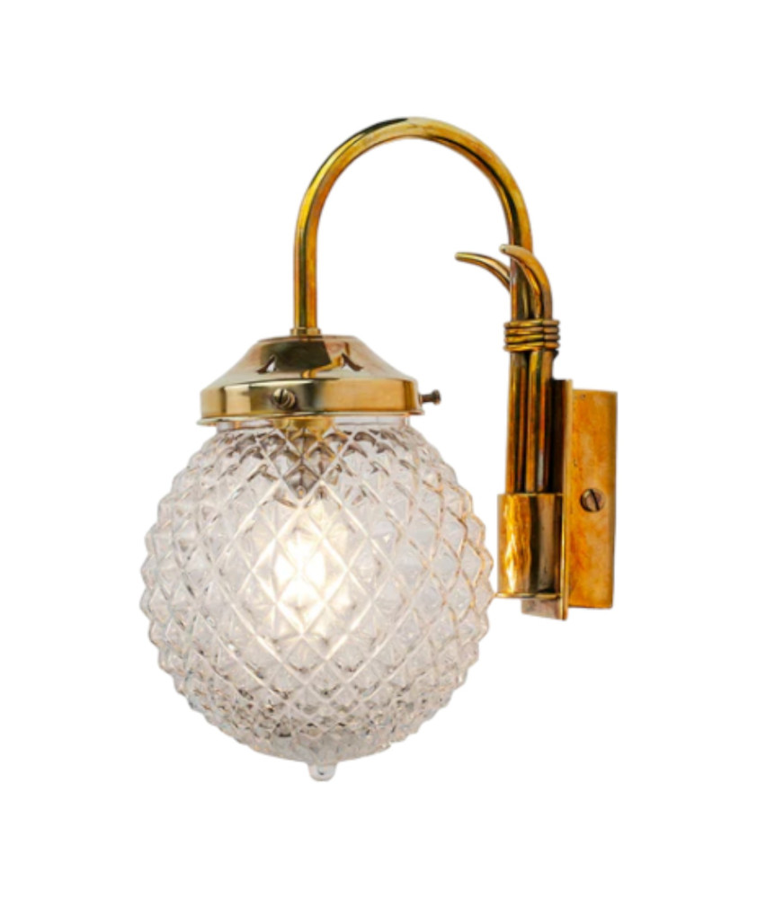 Crystal Cut Globe Wall Light: Illuminate Your Home with Elegance